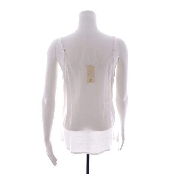 Japna Juniors Size Medium White Floral Sleeveless Tank Shirt - Picture 7 of 9